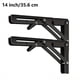 thumbnail image 1 of Heavy Duty Folding Shelf Brackets - 8, 10 & 12 - Wall Mounted for Bench Table with Screws, 1 of 5