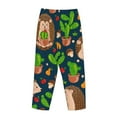 thumbnail image 5 of Bingfone Pajamas For Women,Cute Hedgehogs Cactus Blue Pajama Pants With Pockets-Xx-Large, 5 of 9