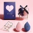 thumbnail image 2 of Heart Makeup Sponge Set - 2 Pcs Soft Beauty Sponges with Heart-Shaped Holder for Liquid Foundation, Cream, and Powder - Latex-Free Blending Sponge Kit for Valentine's Day Gifts for Women, 2 of 7