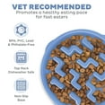 thumbnail image 4 of Outward Hound Fun Feeder Slo Bowl, Large Slow Feeder Dog Bowl, 4 Cups, Blue, 4 of 8