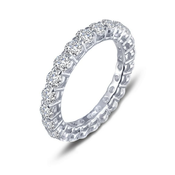 Lafonn Classic Sterling Silver Platinum Plated Lassire Simulated Diamond Ring (2.53 CTTW)