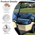 thumbnail image 5 of Garronmavis Blue Marble Golf Cart Seat Covers Soft Split Backrest Front Seat Cover Smooth and Simple Interior Accessiore for Protection Suitable for All Weather Conditions, 5 of 6