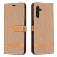 thumbnail image 2 of Feishell Fit for Samsung Galaxy A54 5G 6.4 inch Phone Case with Wrist Strap,Cloth Texture PU Leather Shockproof Anti-Scratch Magnetic Flip Stand Card Slots Wallet Phone Case,Brown, 2 of 8