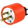 GE Heavy-Duty Plug, Grounding, for Replace, Upgrade and DIY, Orange – 18191