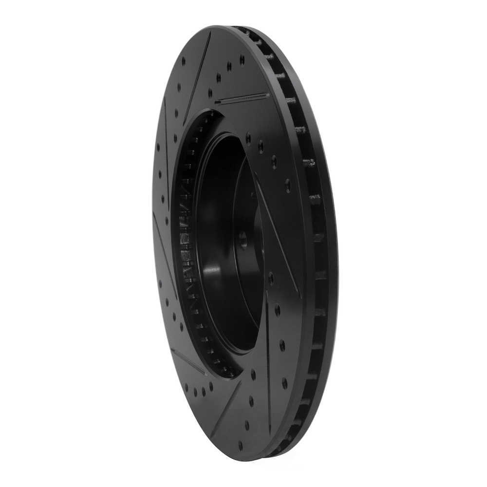 Dynamic Friction Company 633-76028R DFC Brake Rotor - Drilled And Slotted - Black