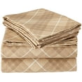 thumbnail image 1 of Ensemble de Draps Full/Tan à Carreaux, 1 of 8
