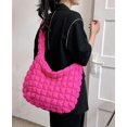 thumbnail image 2 of Quilted Tote Bag for Women Puffer Bags Large Padding Shoulder Bag Dumpling Underarm Bag Tote Bag Cloud Handbags with Zip, 2 of 12