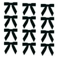 thumbnail image 1 of B Christmas Magic Wand Velvet Bow Ribbon Decoration Set 12 Pieces For Tree Gift Wrapping Party Decor Green Color, 1 of 7