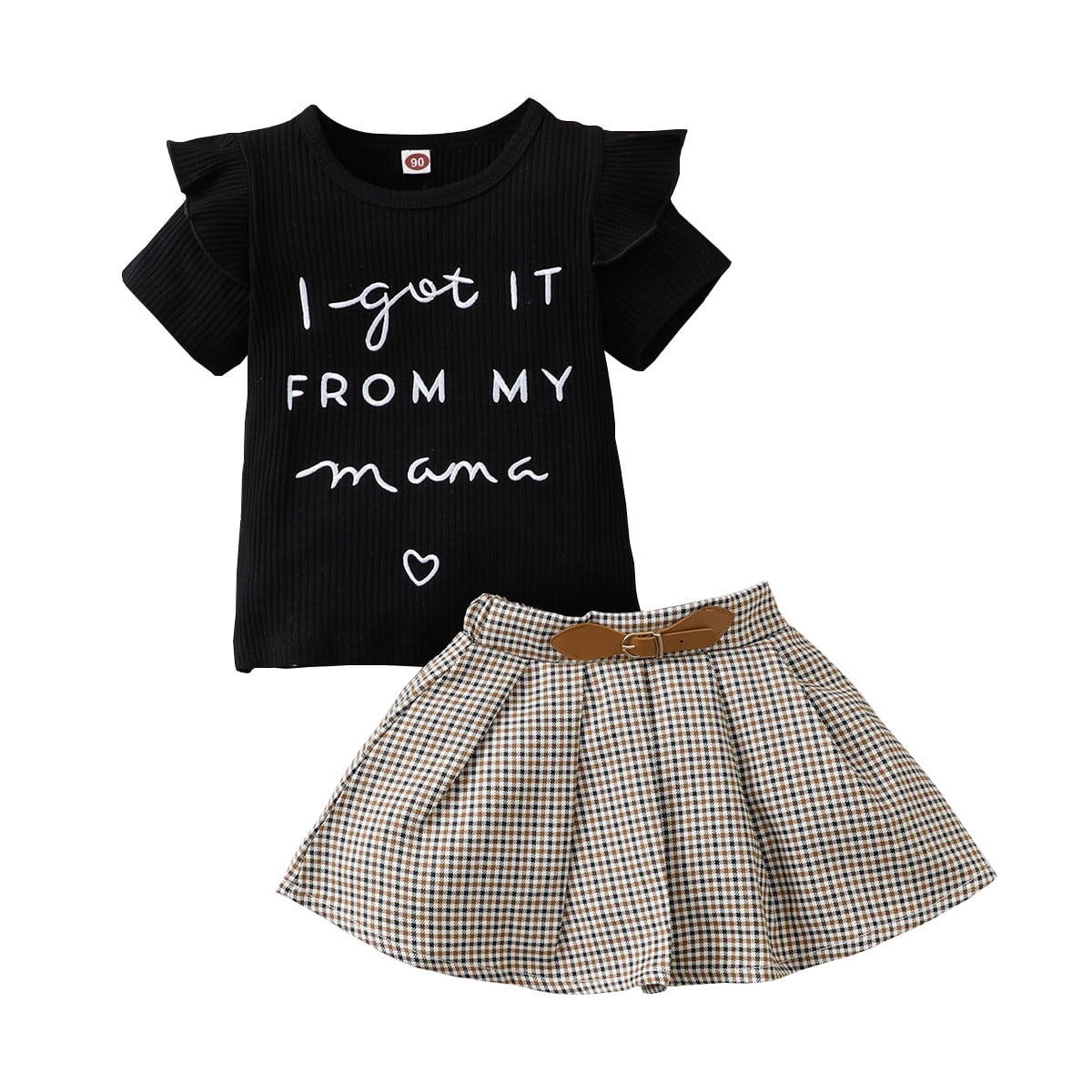 5T Little Girl Clothes 6 Years Little Girls Summer 2PCS Outfits Short