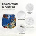 thumbnail image 4 of Balery Colorful Coral Reef Pantalones cortos deportivos para mujer con forro y dos bolsillos, elásticos, para entrenamiento, gimnasio, yoga-Large, 4 of 7