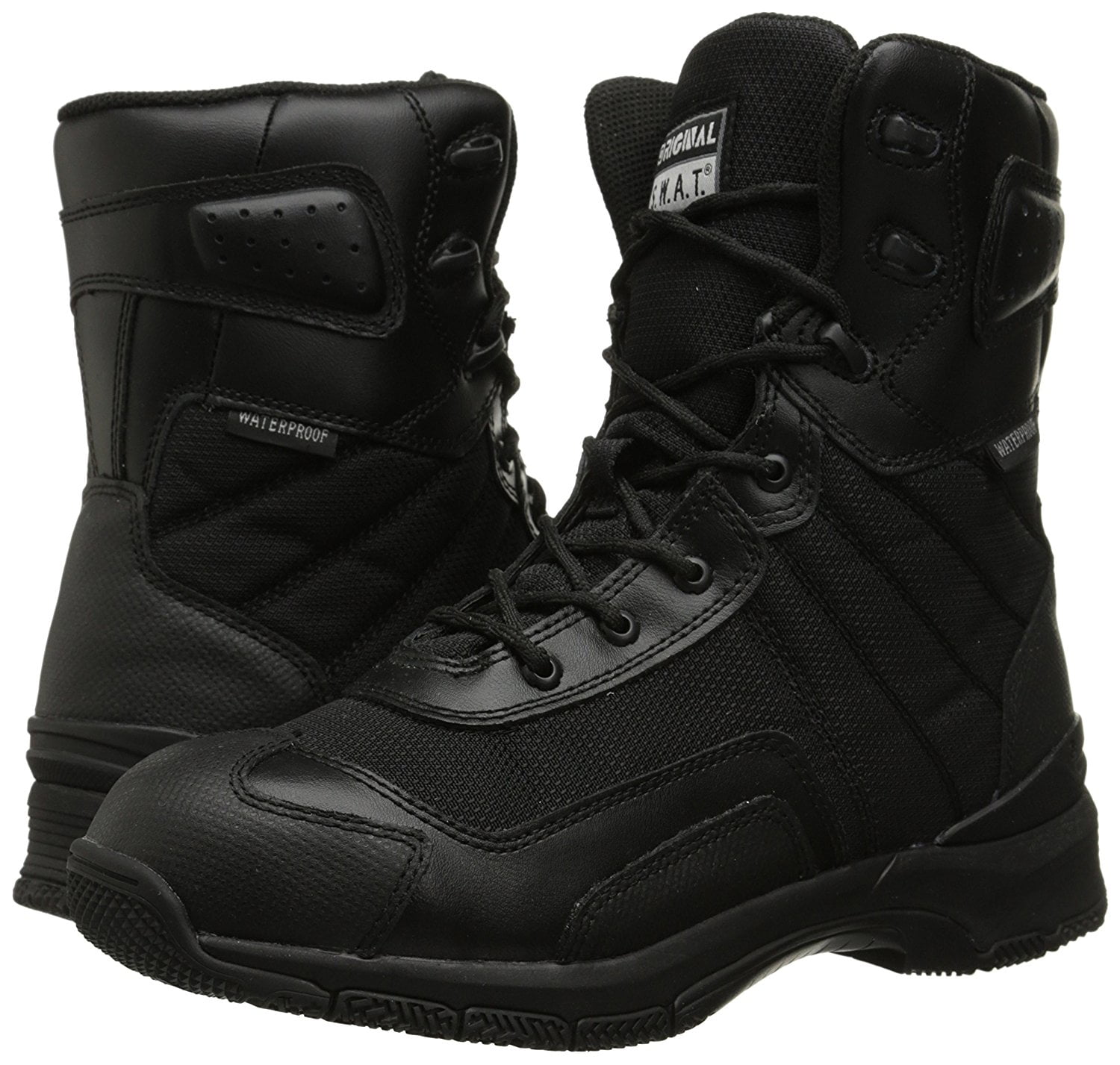 Mens H.A.W.K 9 Inch Side-Zip Military and Tactical Waterproof Boot Original S.W.A.T Work \u0026 Safety Shoes mishavig Military \u0026 Tactical