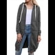 thumbnail image 2 of Sudadera con Capucha y Cremallera para Mujer, Chaqueta Informal de Larga para Otoño, Chaquetas Largas de Otoño con Bolsillos, Túnica Gris Oscuro L, 2 of 9