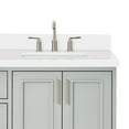 thumbnail image 5 of Ariel Stafford 61 Inch Double Rectangle Sink Vanity With White Quartz Countertop W/1.5" Edge In Grey, 5 of 11
