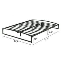 Accreate Metal Platform Bed Frame Low Profile, Mattress Foundation, No Box Spring Needed, Easy Assembly