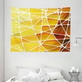 thumbnail image 1 of Yellow Decor Tapestry, Snake Skin Like Design Geomerical Shaped Ombre Colored Image, Wall Hanging for Bedroom Living Room Dorm Decor, 80W X 60L Inches, Marigold Yellow and White, by Ambesonne, 1 of 2