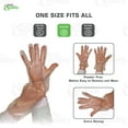 thumbnail image 3 of EcoQuality Disposable Food Prep Gloves - Plastic Food Safe Food Handling Poly Glove, Food Service, Cooking, Cleaning, One Size Fits Most (2500), 3 of 4