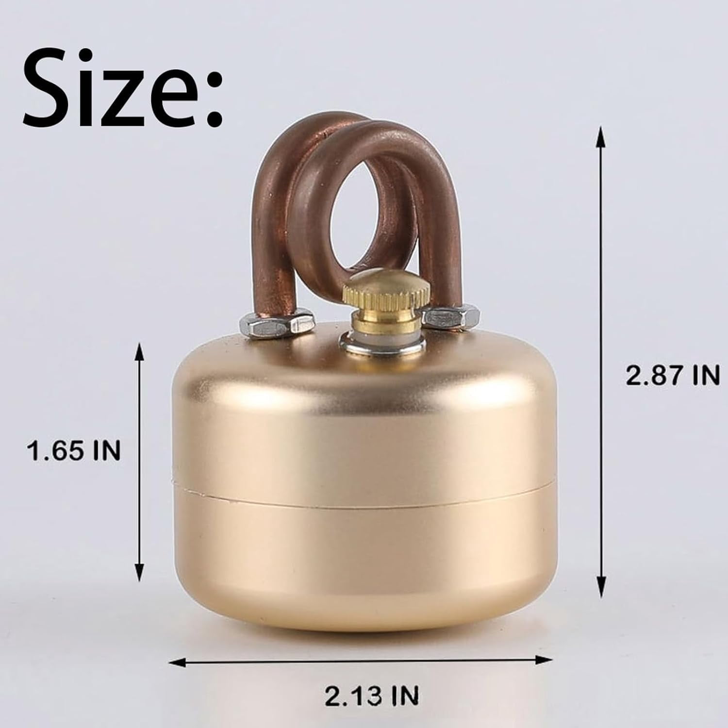 Mini Alcohol Camping Stove – Lightweight Brass & Aluminum Spirit Burner with Stand | Faster Heating – Perfect for Backpacking, Hiking & Brewing Piping Hot Tea/Coffee