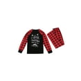 thumbnail image 2 of Qiylii Christmas Parent-child Matching Pajamas, Plaid Print Pullover, Pants, 2 of 6