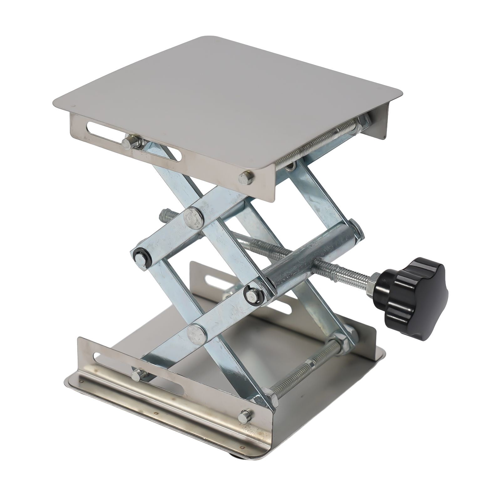 1Pc Stainless Steel Lifting Table Adjustable Woodworking Machinery Router Lift Laboratory Manual Stand Milling Machine Lift Plat Smile Home