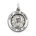 thumbnail image 1 of Sterling Silver Antiqued Saint John Neumann Medal (25 X 20) Made In United States qc5745, 1 of 2