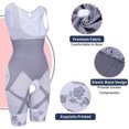 thumbnail image 3 of QRIC Full Body Shaper for Woman Bodysuit Waist Trainer Cincher Corset Tummy Control Thigh Slimmer Shapewear Compression Garments Gray S/M, 3 of 7