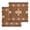 Brown, Copper, Tan, variant on Vintage Geometric Boho Kitchen Dish Towels for Drying Dishes Set of 3, Retro Ethnic Tribe Abstract Art Waffle Weave Microfiber Hand Tea Bathroom Towels Quick Dry & Absorbent Towel 15.7x23.6