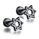 thumbnail image 5 of 3 Pares de Aretes con Forma de Estrella de de material acero Inoxidable Unisex en tres, 5 of 9