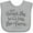 AC-Heather Grey, variant on Inktastic Though She Be but Little Shakespeare Quote Boys or Girls Baby Bib