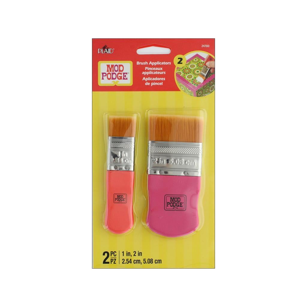 Mod Podge Foam Brush Set of 4, Yellow, Orange, 2 x Pink – ATALONDON