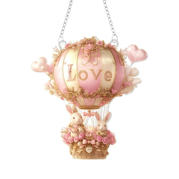 Pendentif de Fille Montgolfière Amour de la Saint-Valentin Décoration d'Ambiance de Festival