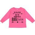thumbnail image 3 of Inktastic So I'm Little, but I'm Gonna Be a Big Cousin Boys or Girls Long Sleeve Toddler T-Shirt, 3 of 5
