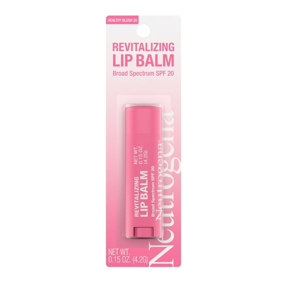 Neutrogena Revitalizing Tinted Lip Balm, SPF 20, Sheer Healthy Blush, .15 oz