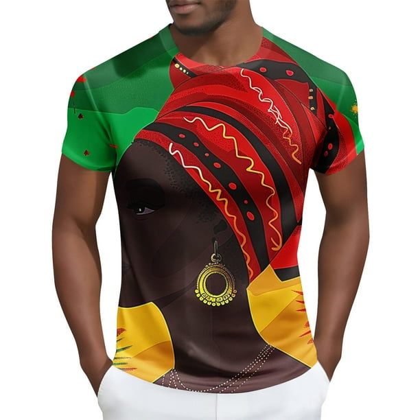 Tops para hombre, blusas y camisas de manga corta con cuello redondo para hombre Camisa de manga corta estampada para hombre Top/camisa de manga corta con cuello redondo Tops para hombre