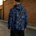 thumbnail image 4 of Dwelliawo Camo Hoodies for Men, Maple Leaf Print Oversized Hooded Sweatshirt Long Sleeve Fleece Pullover Navy 3xL, 4 of 4