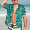 thumbnail image 5 of Lsque Boho Dreamcatcher pattern Hawaiian Shirt for Men, Unisex Summer Beach Casual Short Sleeve Button Down Shirts-Medium, 5 of 9