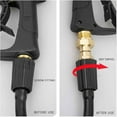 thumbnail image 3 of Junta giratoria para hidrolavadora Dinheiro, conexión de manguera sin torceduras, conexión métrica M22 de 14 mm antitorsión, 3000 Psi (oro, 1 unidad), 3 of 5