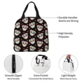 thumbnail image 3 of Disketp colorful Skull dog flower Lunch Bag for Women Men, Leakproof Thermal Cooler Sack Food Handbags Case High Capacity forTravel Work School Picnic, 3 of 5