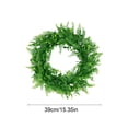 thumbnail image 3 of Fern Leaf Decorative Wreath - Natural Looking Faux Greenery for Indoor and Outdoor Use - Realistic Plant Decor for Year-Round Beauty Without Watering, 3 of 6
