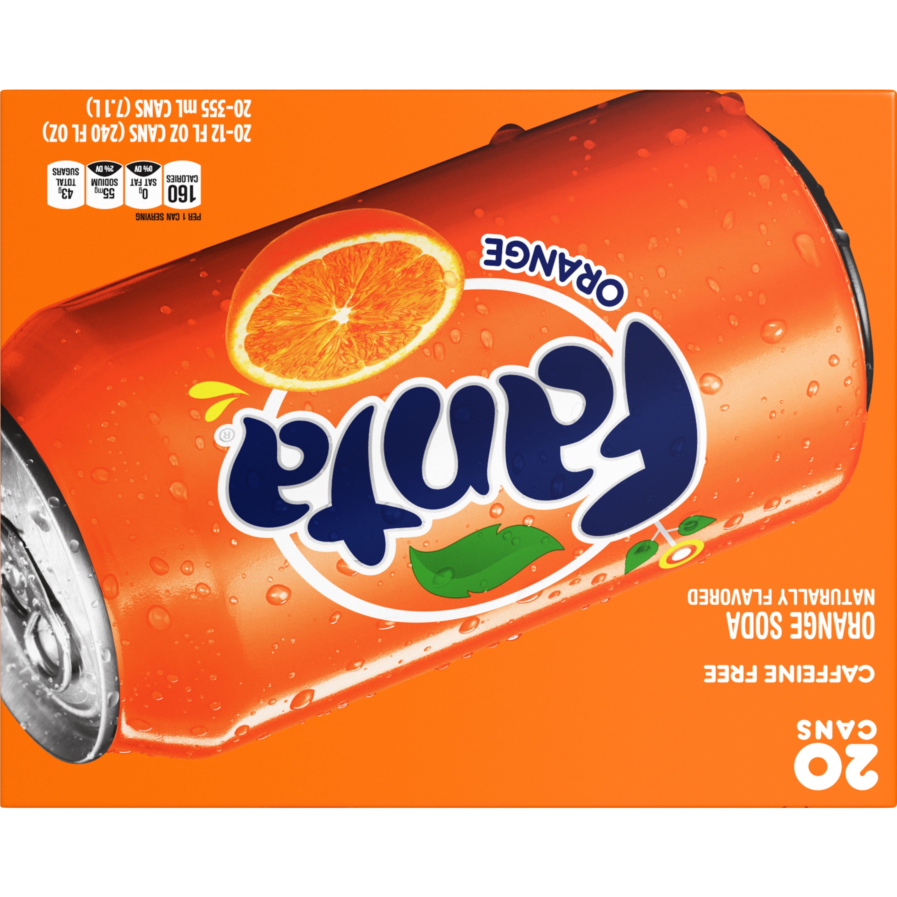 Fanta Naranja Orange Soda Classic Fanta Flavor, 354 ml / 11.97 fl oz can  (pack of 6 cans)