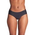thumbnail image 3 of UNDER ARMOUR Hipster para mujer, pack de 3 – Pure Stretch No Show Hipster, slips, elásticos, lisos Negro XS (X-Small), 3 of 7
