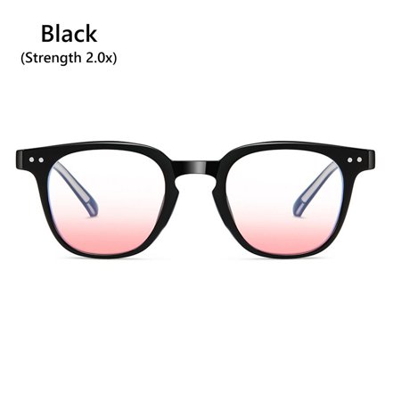 Retro Women Popular Korean Style Myopia glasses Blush Glasses Gradient Nearsighted Glasses BLACK MYOPIA -2.0