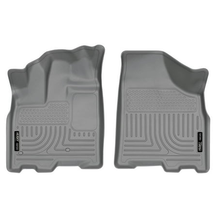 Husky Liners 18852 Weatherbeater Floor Mats Fit 2011-2020 Toyota Sienna w/w/o Power-Folding 3rd Row Seats Front Row Liners 2pc Grey