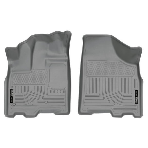 Husky Liners 18852 Weatherbeater Floor Mats Fit 2011-2020 Toyota Sienna w/w/o Power-Folding 3rd Row Seats Front Row Liners 2pc Grey