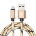 thumbnail image 3 of Cable de datos de carga rápida 2A USB Universal adecuado para teléfonos móviles Android Apple Typec Cable de carga trenzado de nailon, 3 of 5
