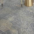 thumbnail image 6 of Nourison Silken Weave Floral Blue/Grey 5'3" x 7'9" Area Rug, (5x8), 6 of 8
