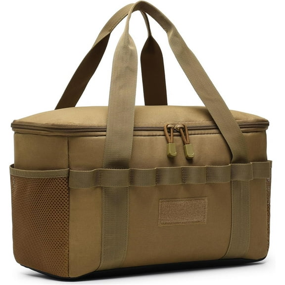 Tactical Camping Storage Bag 14L Tactical Utility Tote Bag Camping Cookware Organizer Trunk Organizer