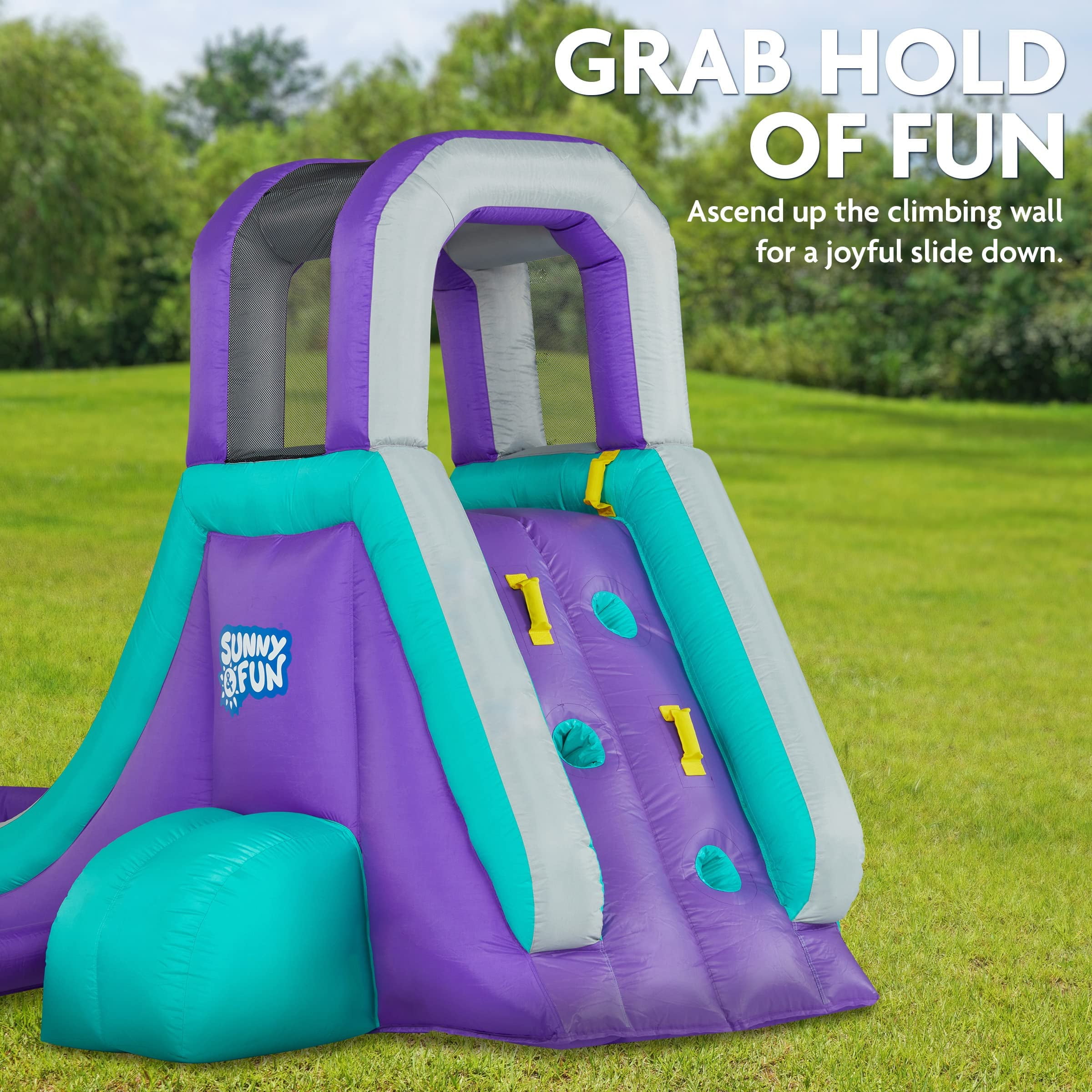 Sunny Fun Inflatable Water Slide and Pool, Child Backyard Water Park