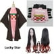 thumbnail image 1 of Disfraz de Cosplay de Anime Demon Slayer, Kimetsu No Yaiba, Nezuko Kamado, peluca de tubo de bambú, uniforme de Kimono, ropa de Halloween para mujeres y niños, 1 of 4