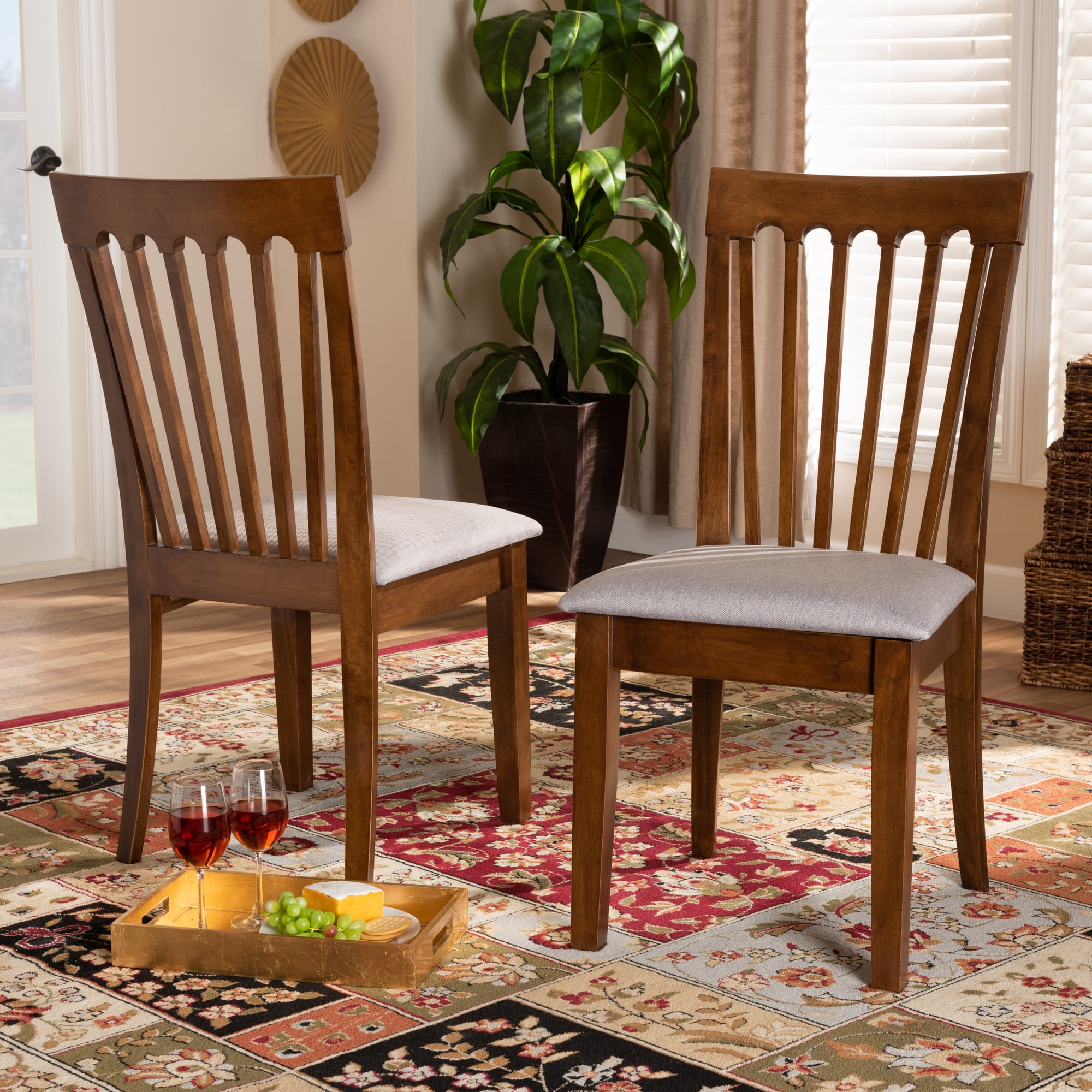Baxton Studio Minette Modern and Contemporary Grey Fabric ...