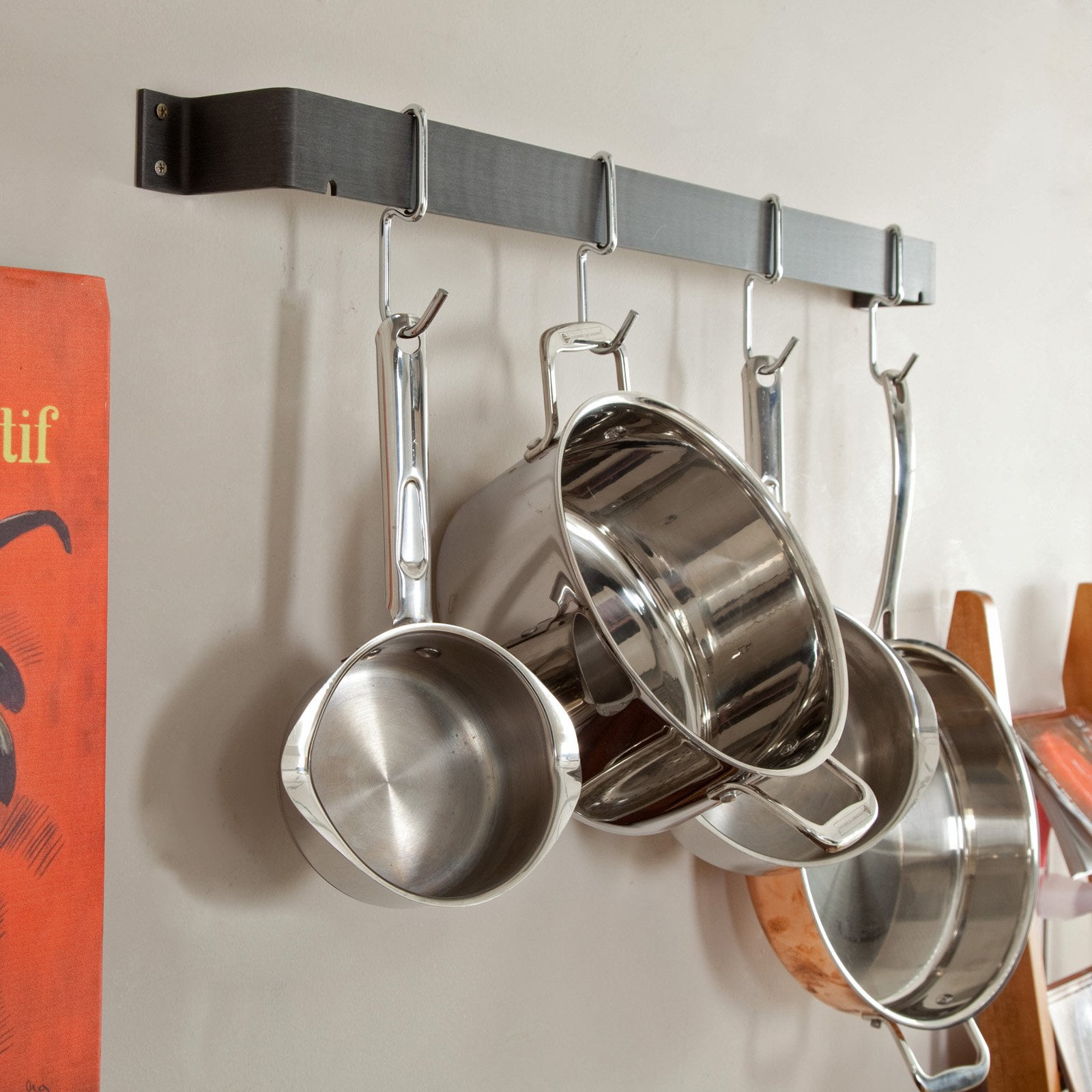 Calphalon 32 In Straight Wall Pot Rack Com Straight Wall Pot Rack Com